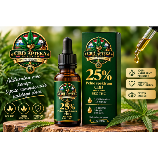 Olej konopny CBD 25%